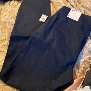 Old navy flat front side zip sz6